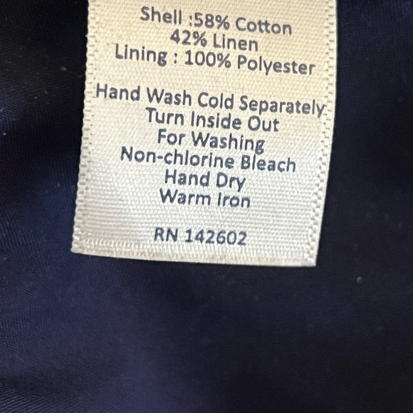 Navy and White Patterned Women's Dress - Picture 8 of 10